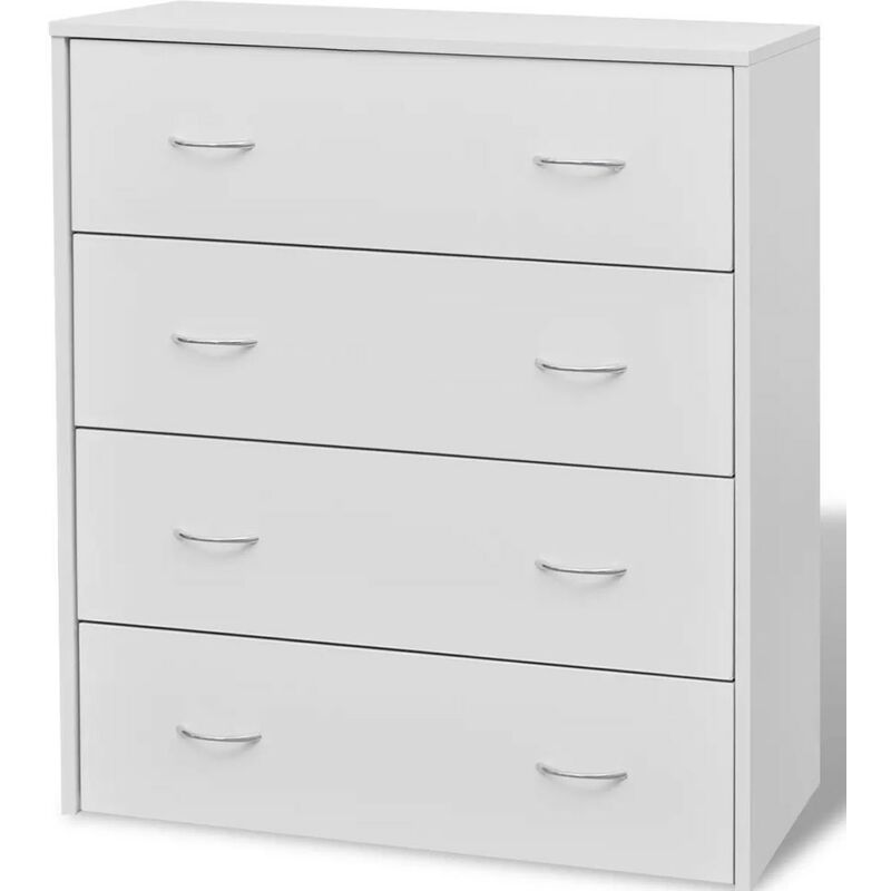 Commode 4 tiroirs bois blanc Chickie Commode 4 tiroirs bois blanc Chickie
