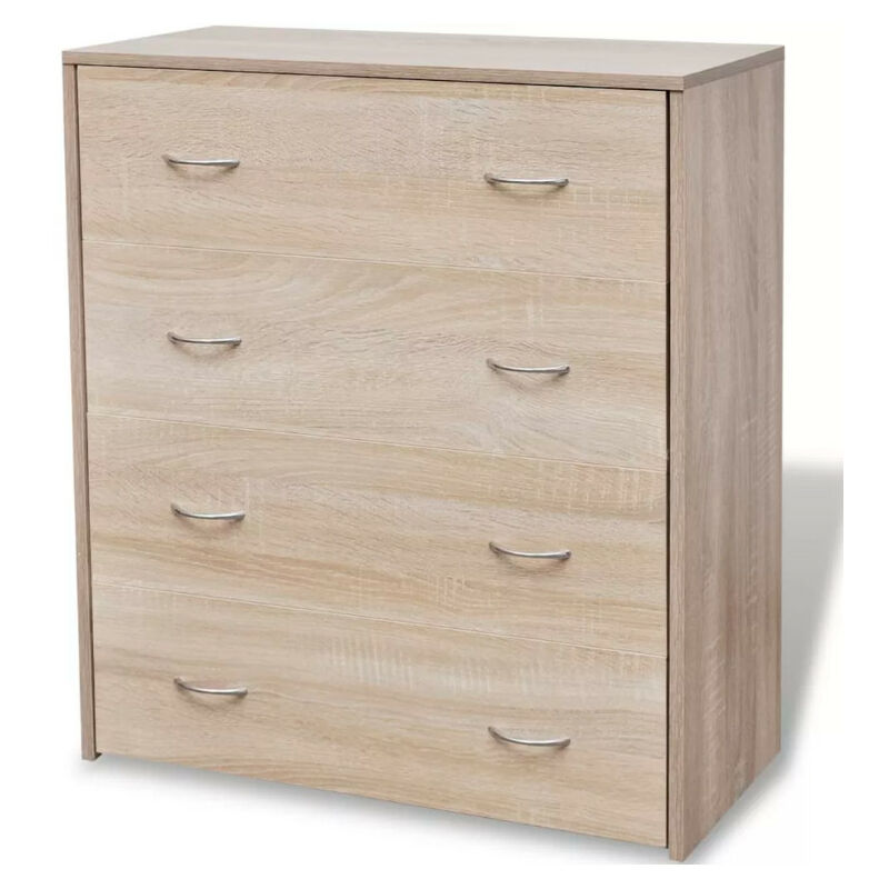 Commode 4 tiroirs bois de chêne clair Jack Commode 4 tiroirs bois de chêne clair Jack