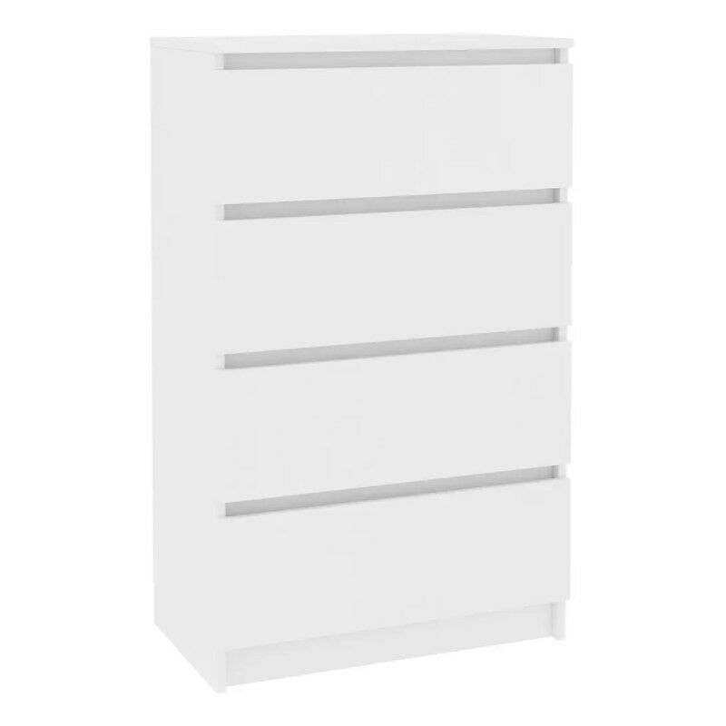 Commode 4 tiroirs bois blanc Agency Commode 4 tiroirs bois blanc Agency