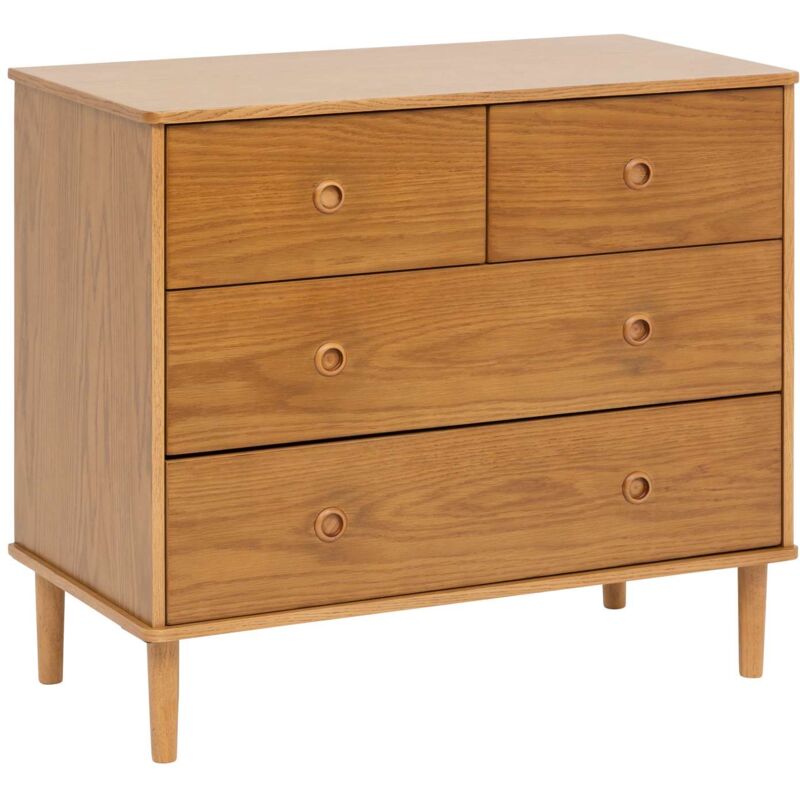 Commode 4 tiroirs Charlie en bois