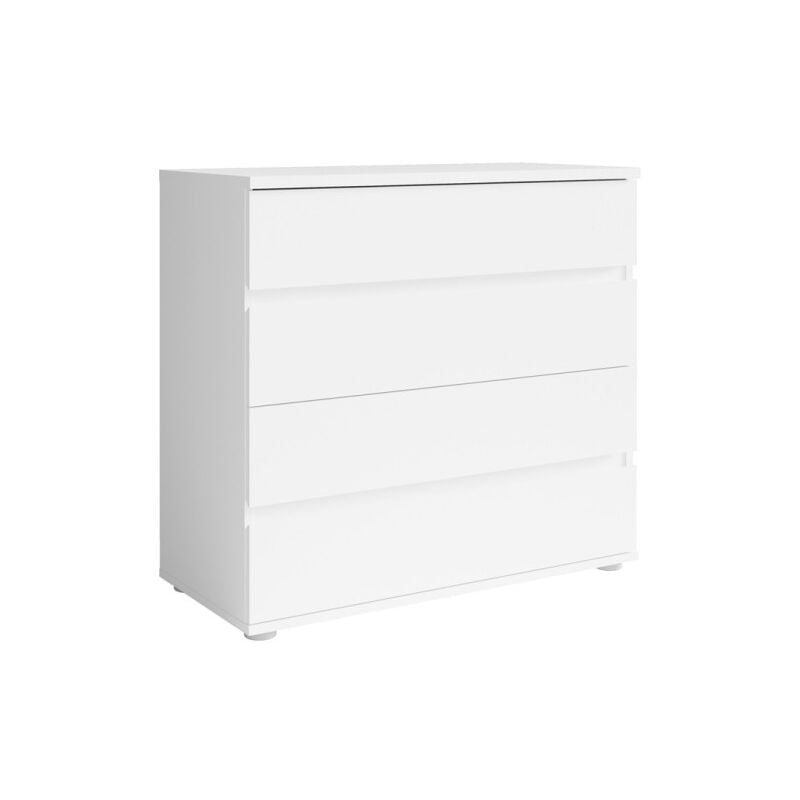 Commode 4 tiroirs - blanc - Collection nofi