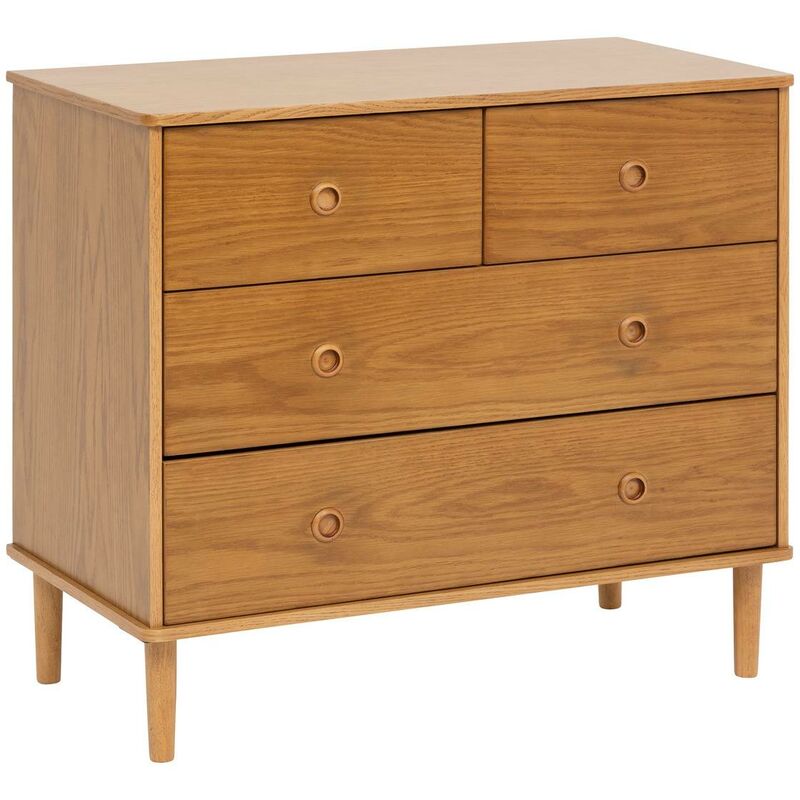 Commode Charlie 4 tiroirs marron Atmosphera créateur d'intérieur