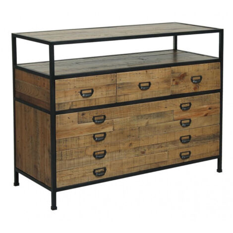 Commode 5 tiroirs - Bois - Marron - Interior's