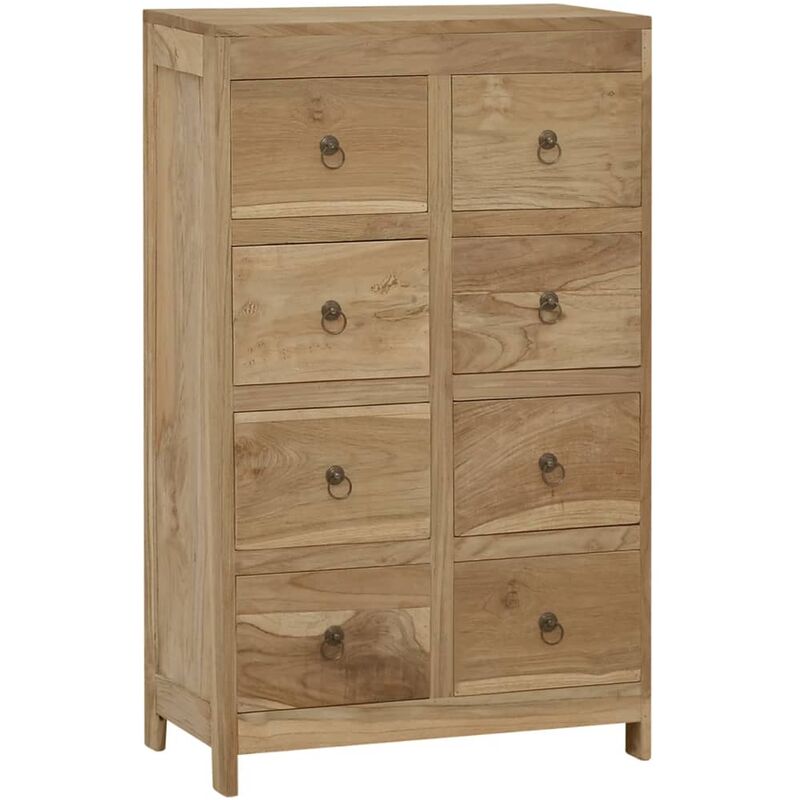Commode 55x30x90 cm Bois massif de teck Vidaxl