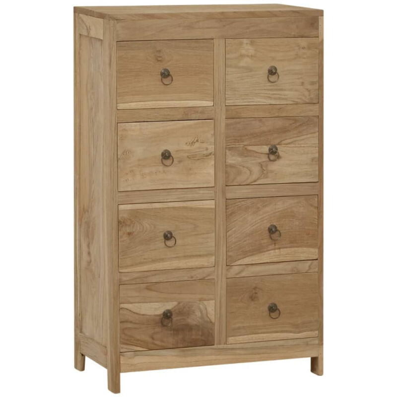 Commode 55x30x90 cm Bois massif de teck