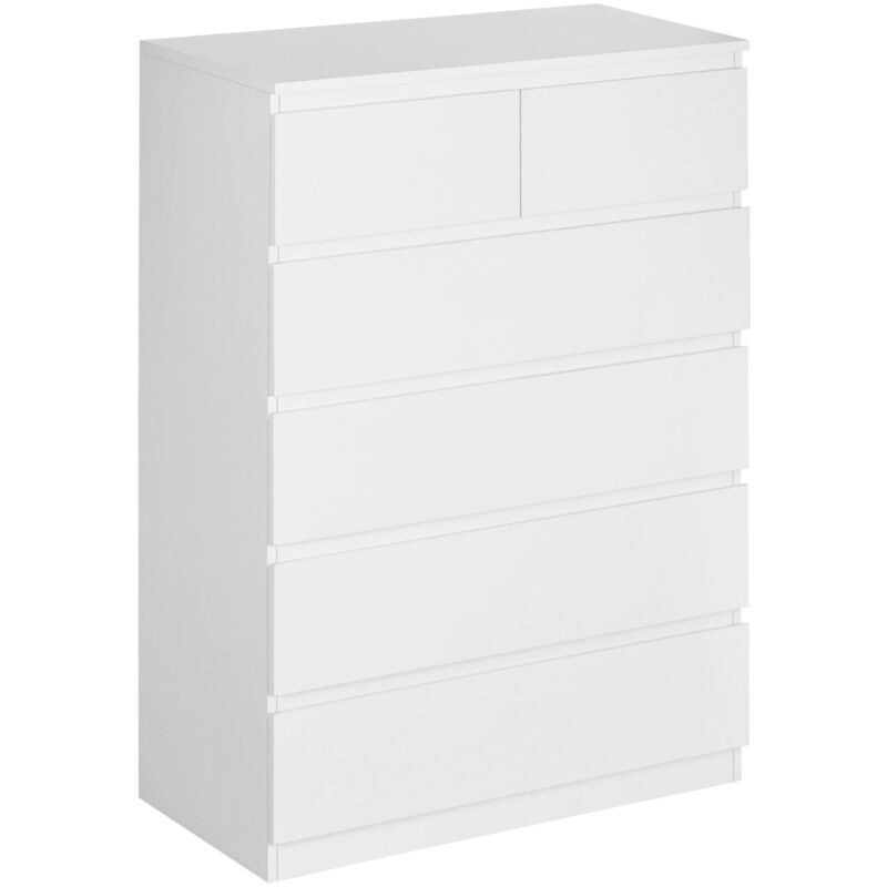 Commode 6 tiroirs socrate blanche