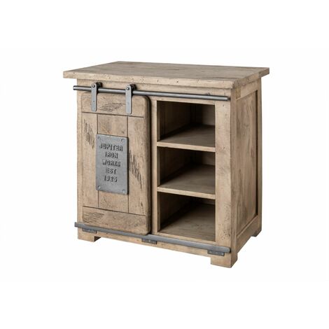 Commode 70x45 Manguier laqué blanchi RAILWAY 324