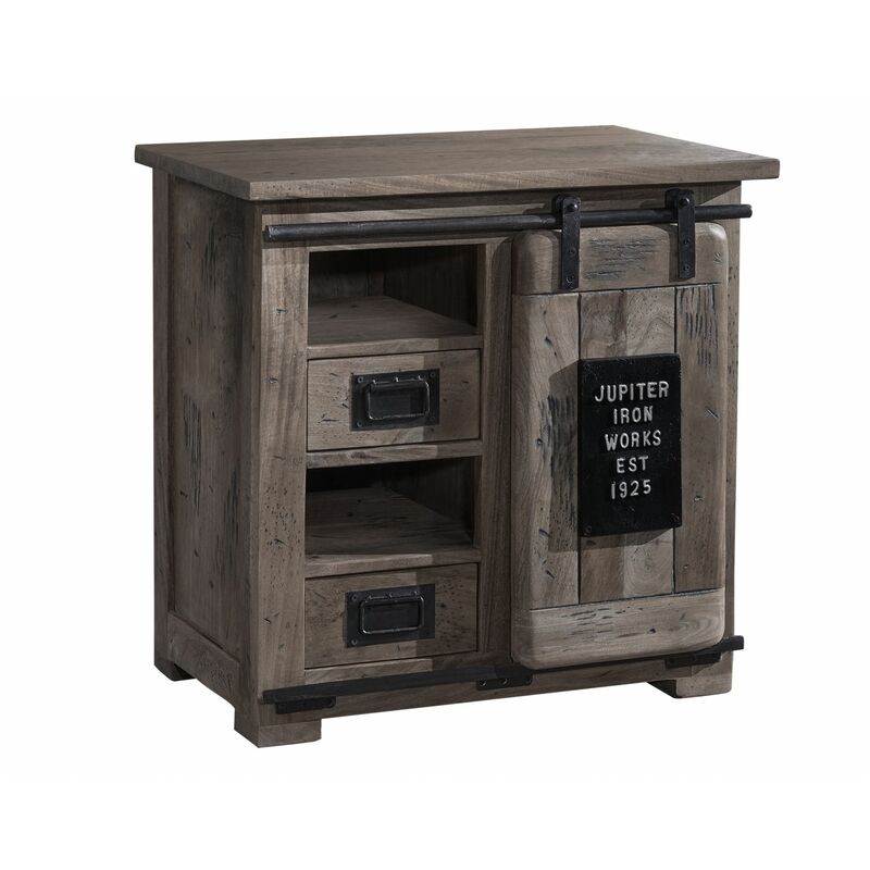 Commode 70x45 Manguier laqué Gris railway 223