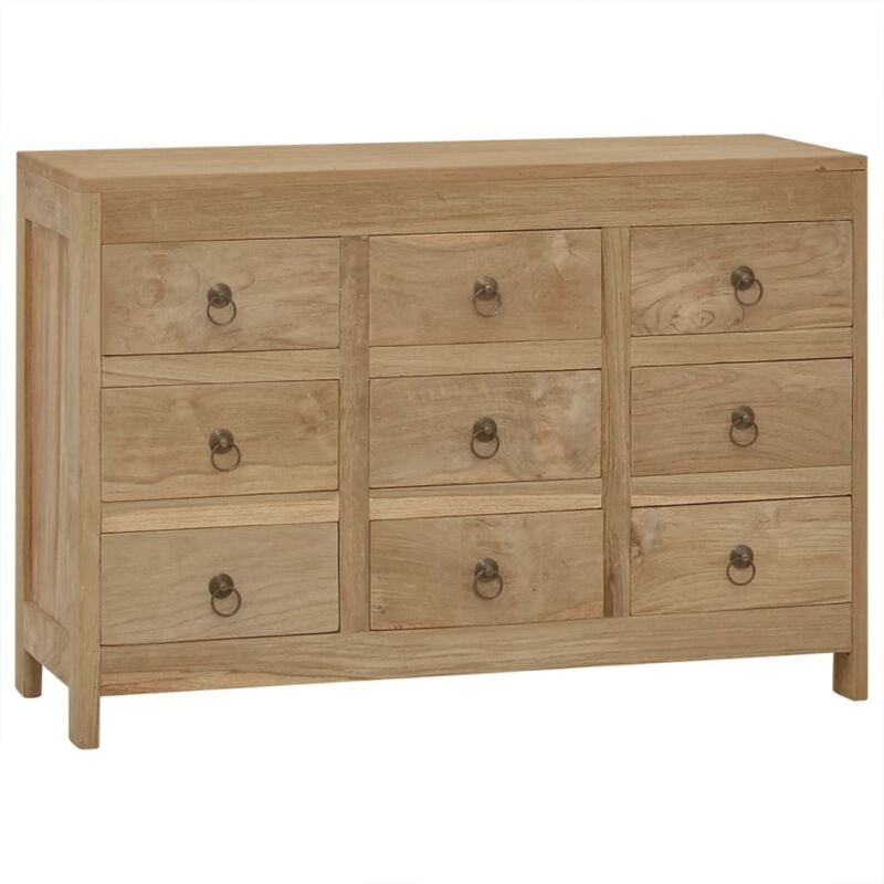 Commode 80x30x55 cm Bois massif de teck Vidaxl