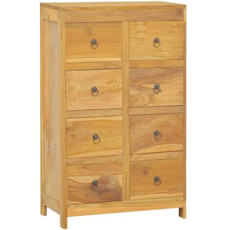 Commode Armoire à tiroirs  Armoire de rangement 55x30x90 cm Bois massif de teck 57970