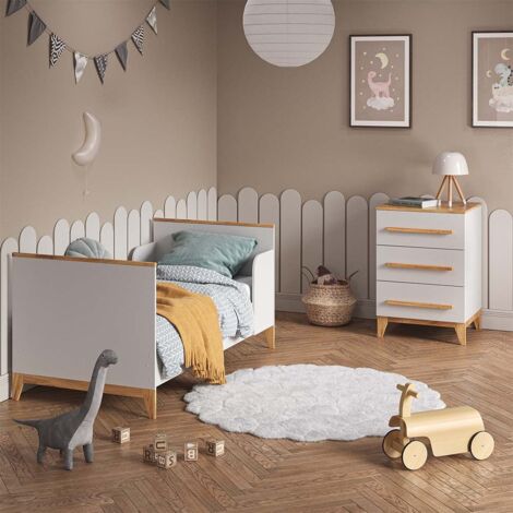 Coiffeuse Vicco Laura Avec Tabouret Et Miroir LED – Blanc – Neuve