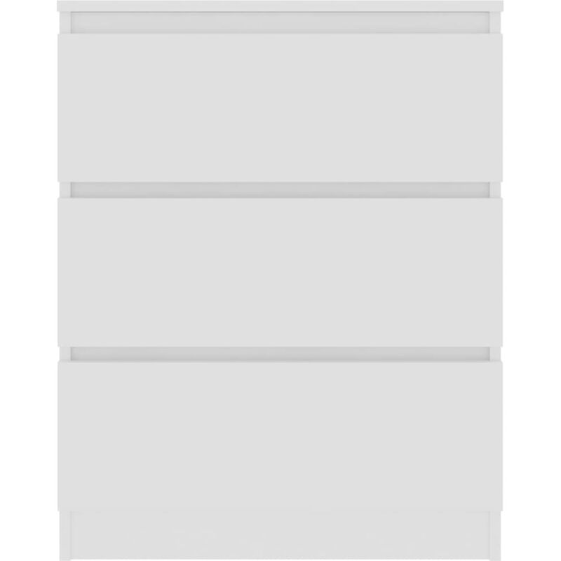 Commode blanche 3 tiroirs 60x35x76 Commode blanche 3 tiroirs 60x35x76