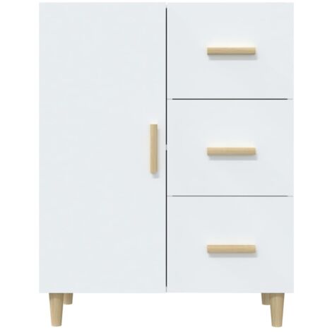 Commode Blanc 69,5x34x90 Bois d'ingénierie Vilo