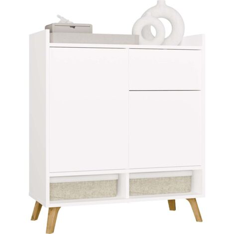 Commode, blanche, 80 × 92 × 35 cm