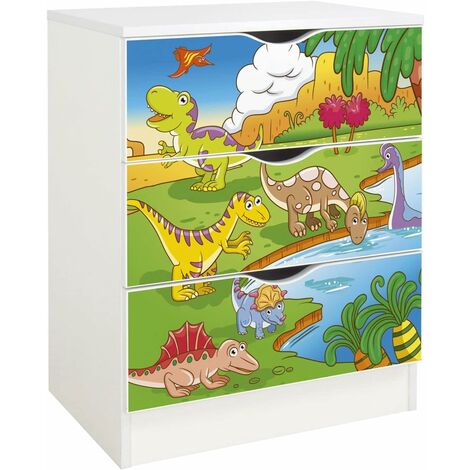 Commode blanche avec les tiroirs ROMA - Dino