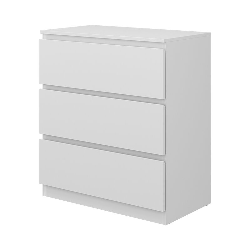 Commode avec tiroirs Calisto, Blanc, 70 x 78.5 cm Vicco