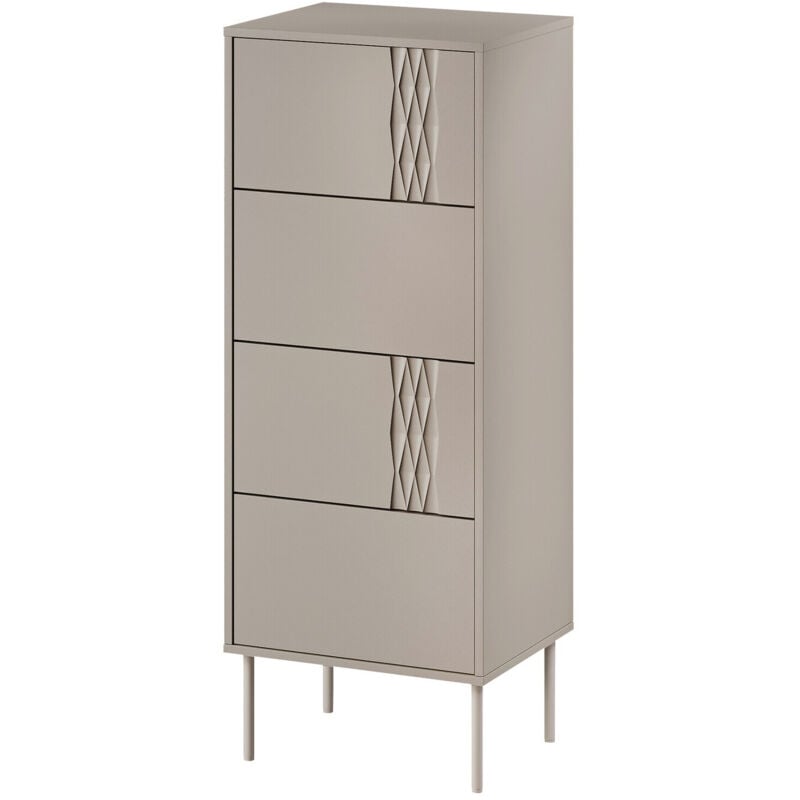 Commode Tolete 102, Beige, Avec tiroirs, Nombre de tiroirs: 0, 125x50x40cm