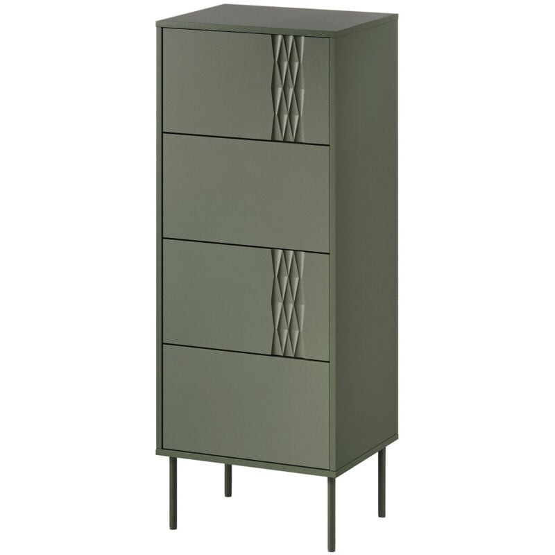 Commode Tolete 102, Vert, Avec tiroirs, Nombre de tiroirs: 0, 125x50x40cm