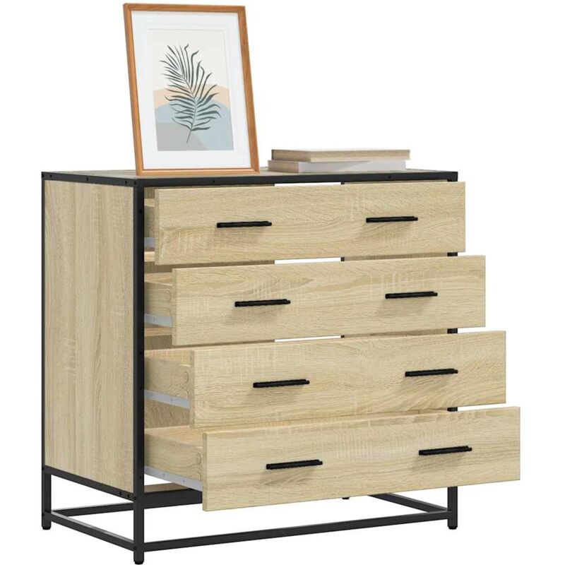 Vidaxl - Commode chêne sonoma 70x41x70 cm bois d'ingénierie