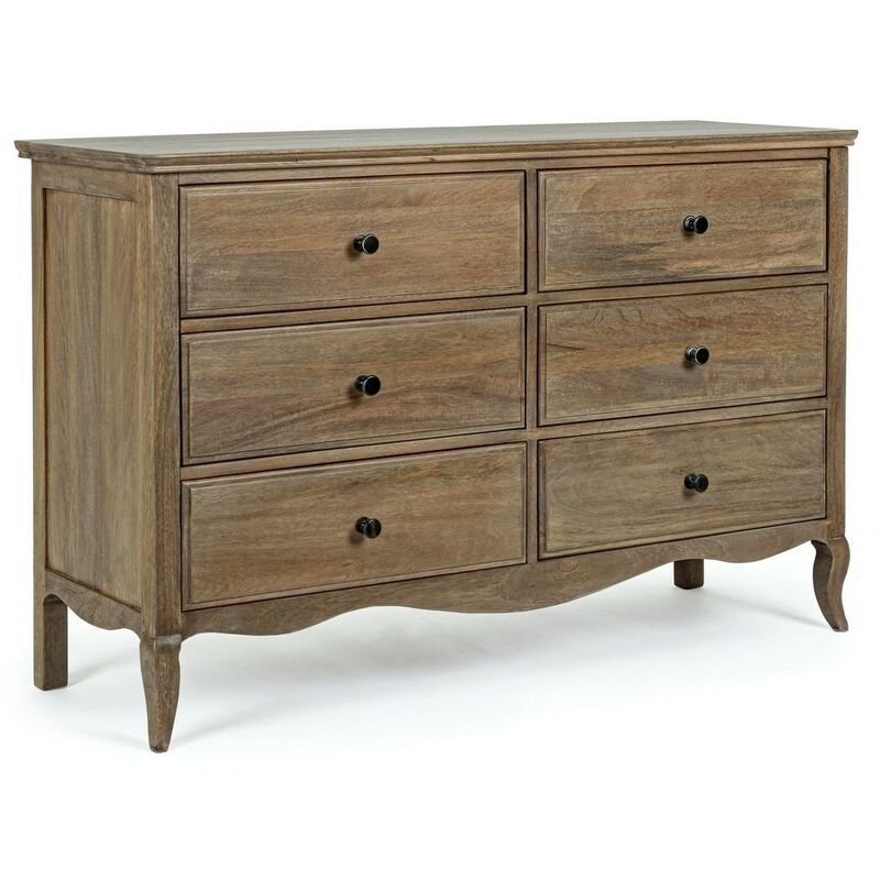 Commode classique 6 tiroirs Domitille