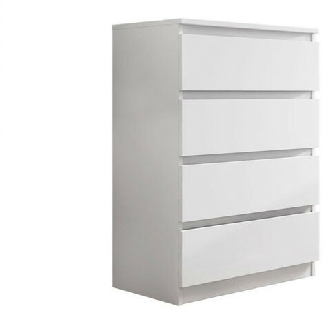 Commode Comfivo 160, Blanc, Avec tiroirs, Nombre de tiroirs: 4, 100x70x40cm