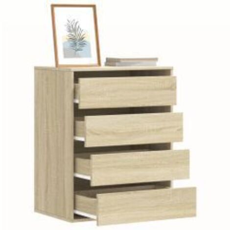 Commode d'angle chêne sonoma 60x41x76 bois d'ingénierie