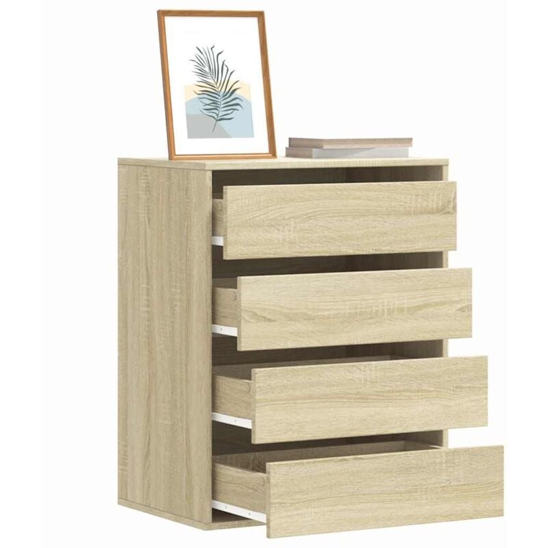 Vidaxl - Commode d'angle chêne sonoma 60x41x76 cm bois d'ingénierie