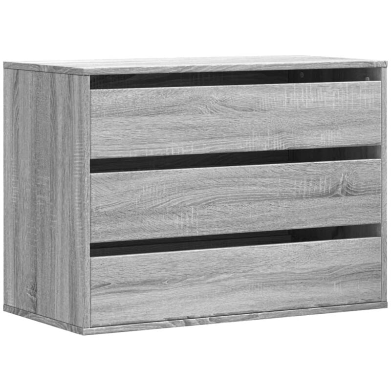 Vidaxl - Commode d'angle sonoma gris 80x41x58 cm bois d'ingénierie