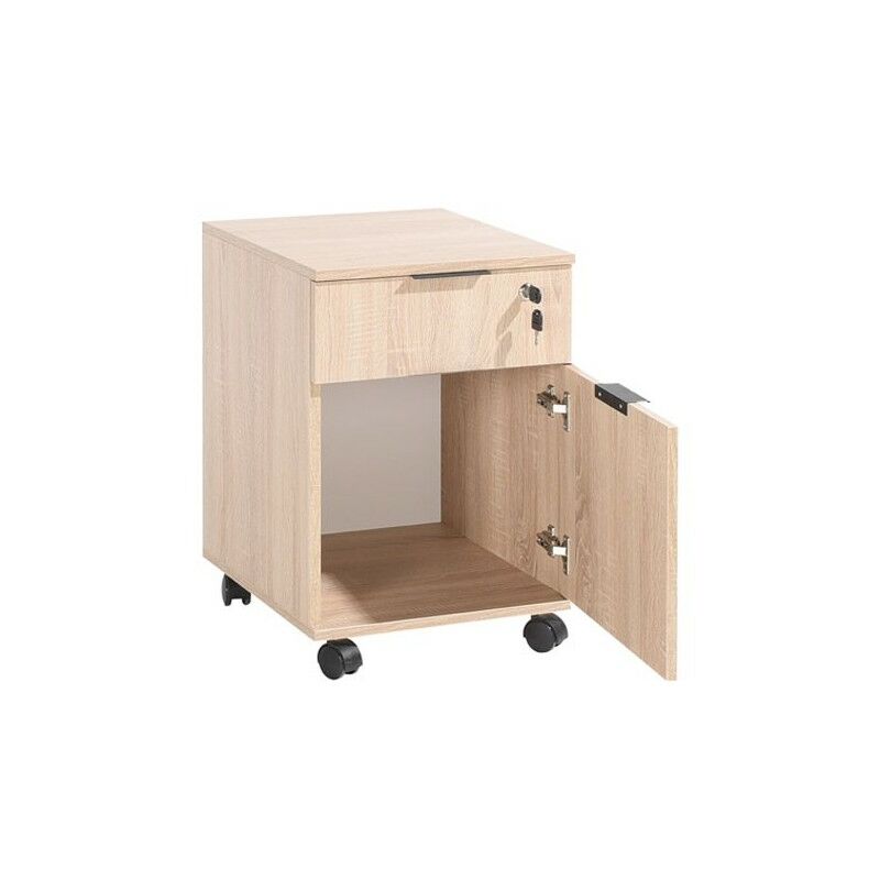 Spetebo Commode sous lit à roulettes - 80 x 40 x 17 cm - 40 l - Couleur :  blanc - Boîte de rangement pour lits