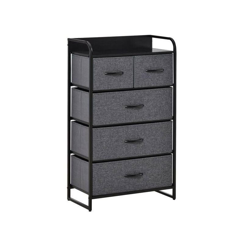 Commode de rangement tania grise