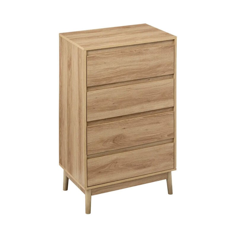 Five Simply Smart - Commode Design 4 Tiroirs 'Abana' 107cm Naturel