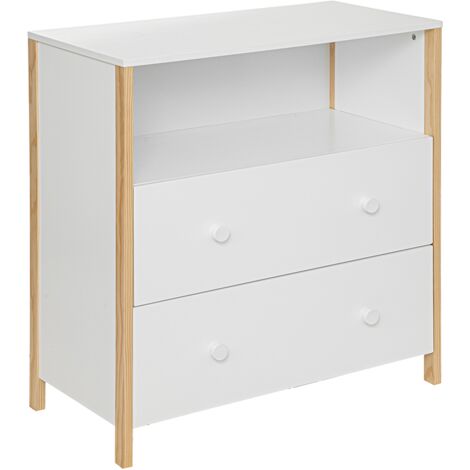 Commode en bois Kima Blanc Atmosphera For Kids