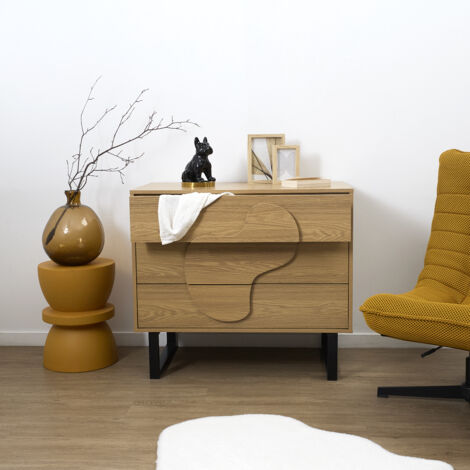 Commode en mdf et métal Calypso