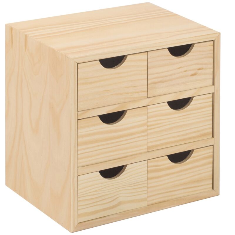 Commode en pin brut cm 28 x 20 x 28 h