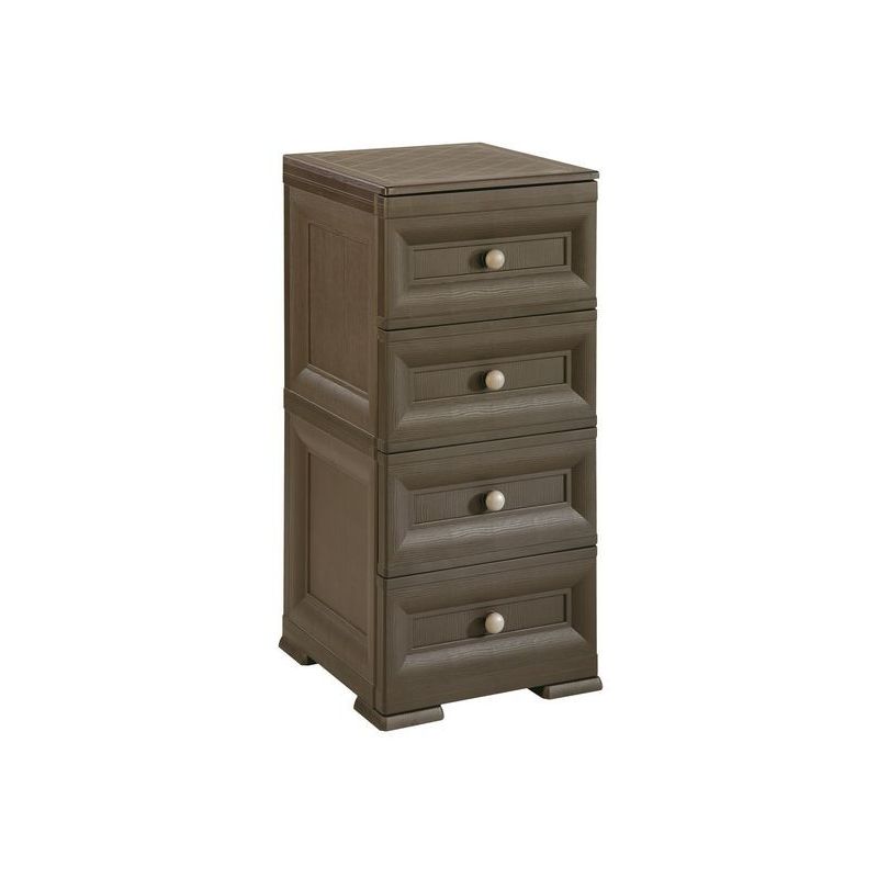 Commode en résine 4 petits tiroirs Omnimodus Tontarelli | Wenge
