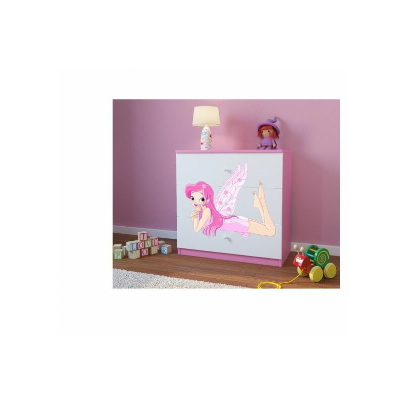 Kocot Kids - Commode Babydreams fée rose avec des ailes