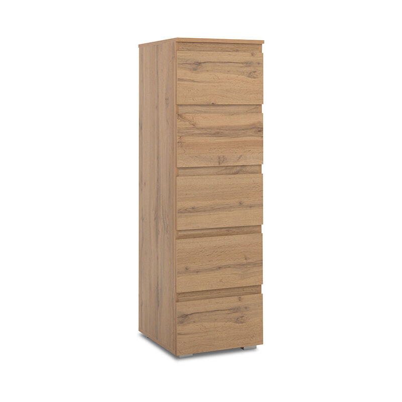 Commode fine 5 tiroirs Image naturel