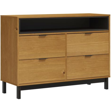 Commode FLAM 110x40x80 bois de pin massif