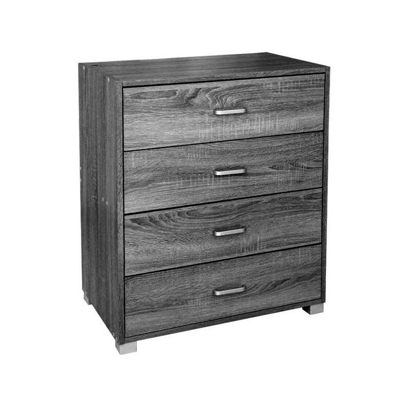 Commode grise avec 4 tiroirs 68x40xh.83 cm