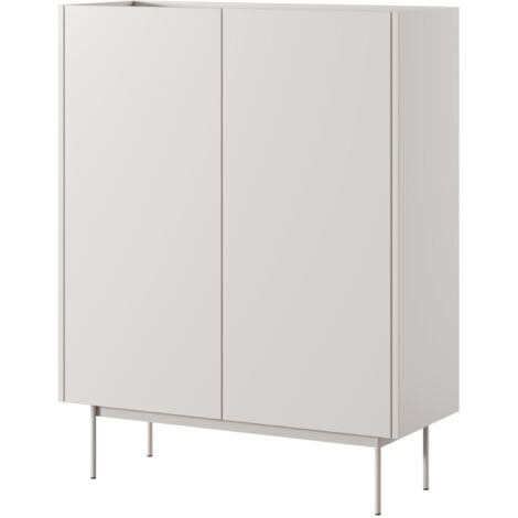 Commode Kelowna KD97 - Cachemire, Chêne - Largeur 97 cm, Hauteur 122 cm, Profondeur 37 cm