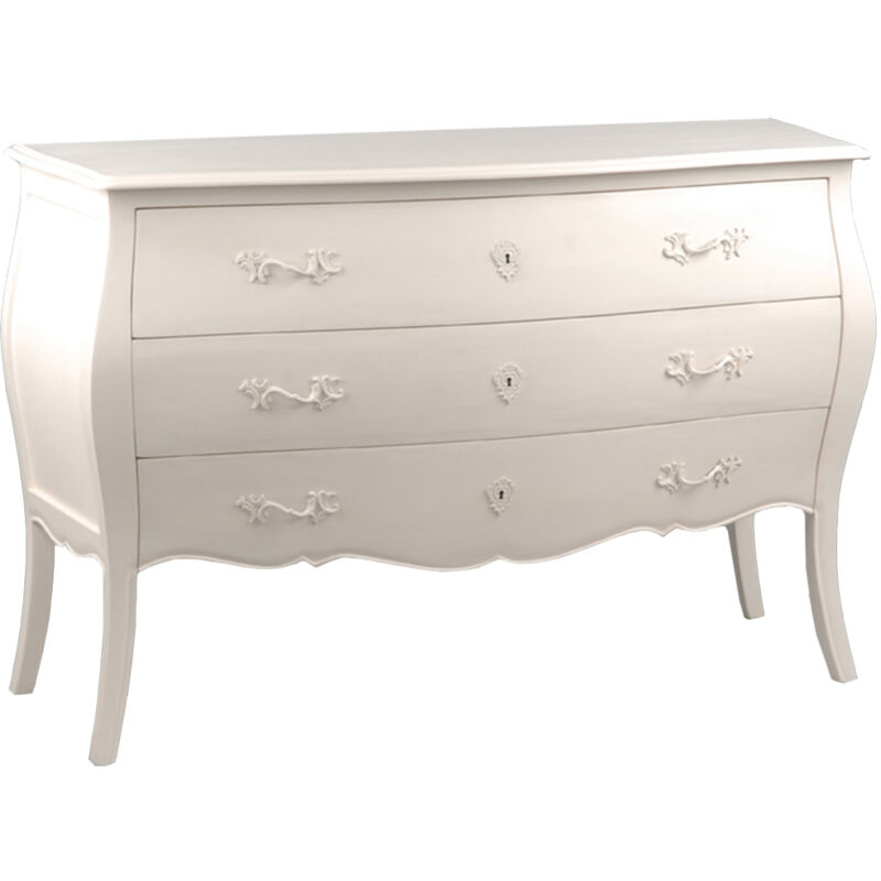 Commode Amadeus longue 3 tiroirs murano ca Amadeus Blanc 