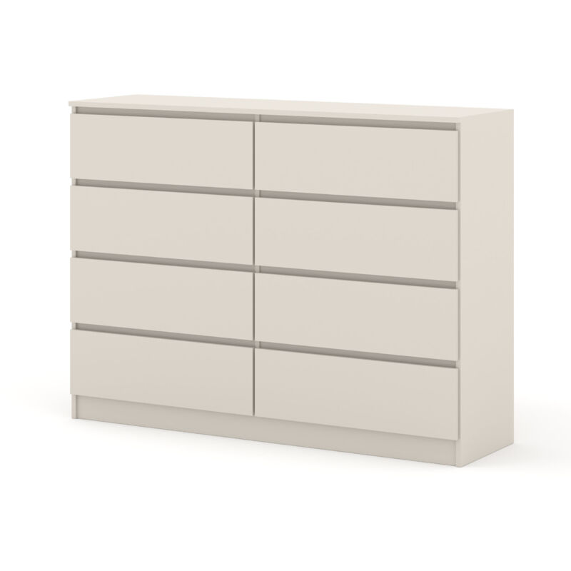 Commode maja S8 140 cm cachemire avec 8 tiroirs Commode maja S8 140 cm cachemire avec 8 tiroirs
