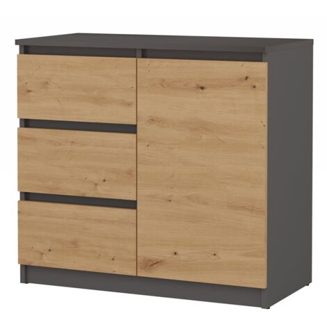 Commode Malwa 1D3S ANTHRACITE ARTISAN