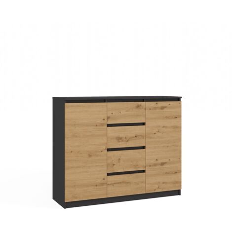 Commode Malwa 2D4S/120 ANTHRACITE ARTISAN