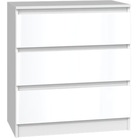 Commode Malwa M3, BLANC BRILLANT