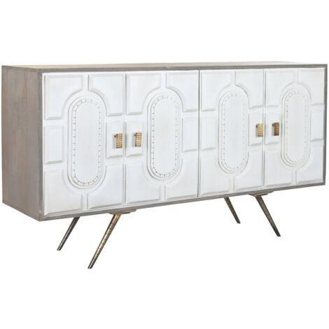 Commode Mangue Métal 152X43X84 Blanc