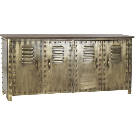 Commode Métal 152X35X69 Doré