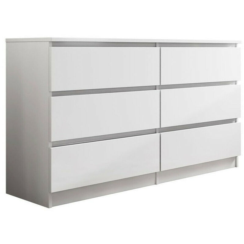 Commode Comfivo 161, Blanc, Avec tiroirs, Nombre de tiroirs: 0, 77x138x40cm