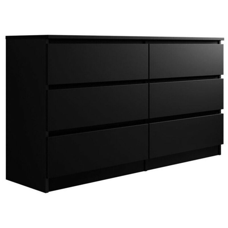 Commode Comfivo 161, Noir, Avec tiroirs, Nombre de tiroirs: 0, 77x138x40cm