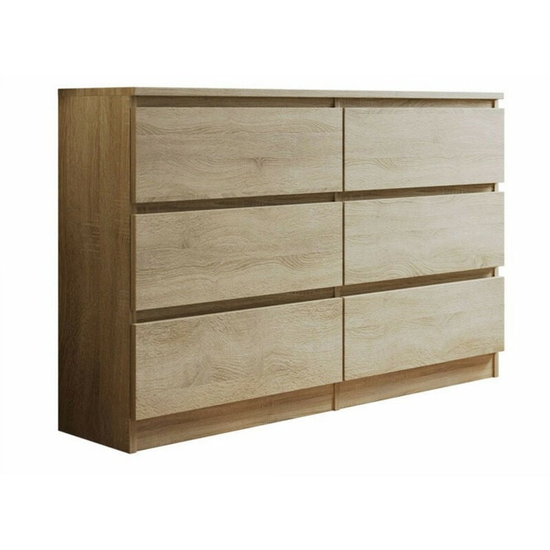 Commode Comfivo 186, Sonoma chêne, Avec tiroirs, Nombre de tiroirs: 0, 77x120x30cm